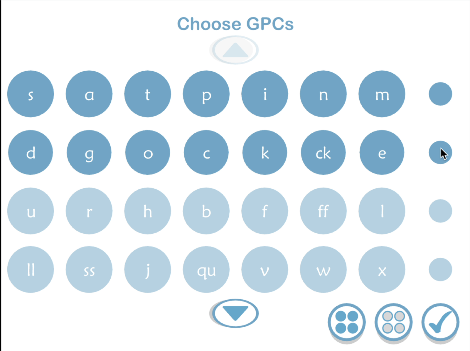 Choose your phonics sound